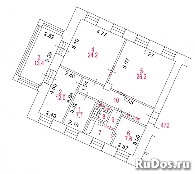 Продам 4 комнатную квартиру 111 м2 изображение 3