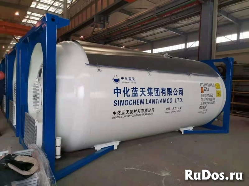 Танк-контейнер T50 объём 24500 л., для перевозки безводного сжиженного аммиака, новый. фото