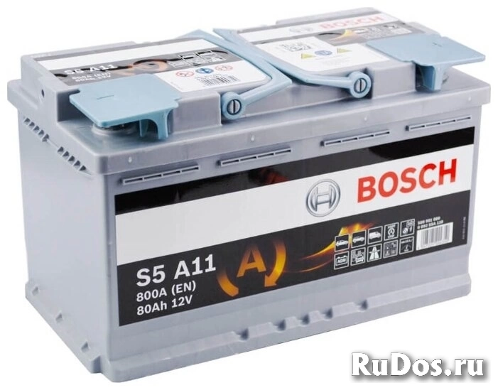 Автомобильный аккумулятор Bosch S5 A11 AGM (0 092 S5A 110) фото