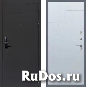 Дверь входная (стальная, металлическая) Сенатор Практик 3К Electro 5230 ФЛ-246 quot;Белый ясеньquot; с электронным замком фото