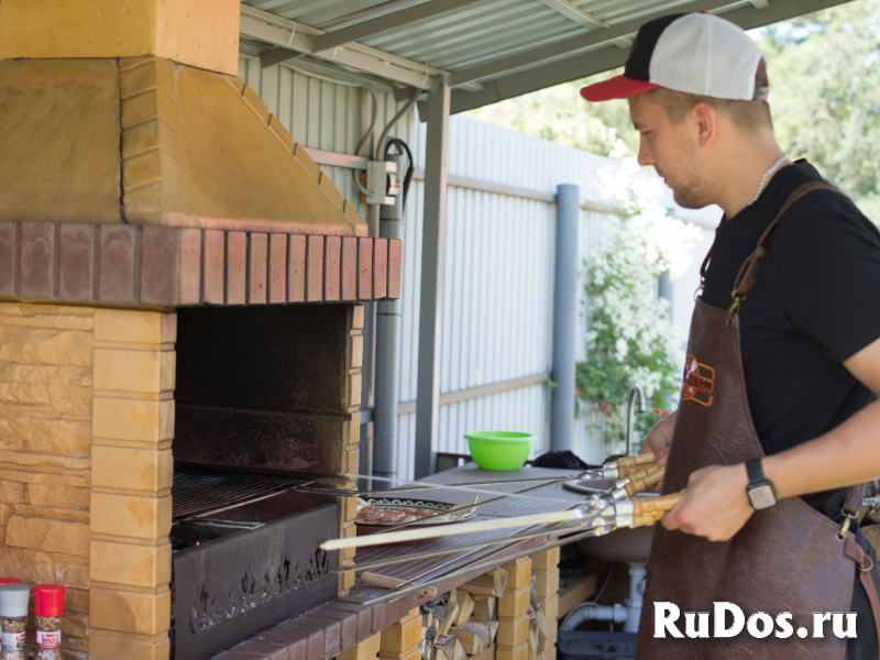 Печь барбекю с мангалом Принц для беседки или участка изображение 11