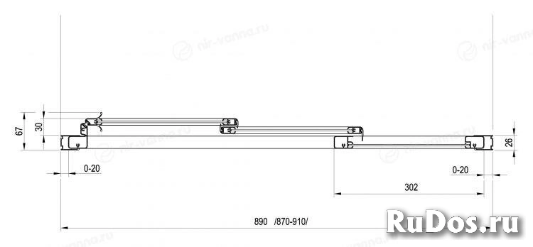 Душевая дверь Ravak Supernova ASDP3-90 90x188 профиль белый, стекло Transparent без поддона фото