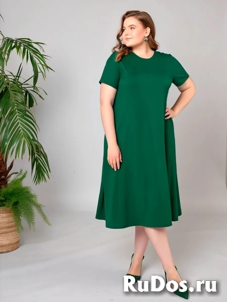 Платье зеленое женское фото