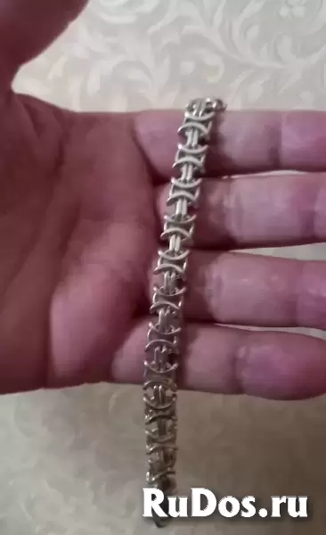 Браслет серебряный новый Волчий хвост изображение 3
