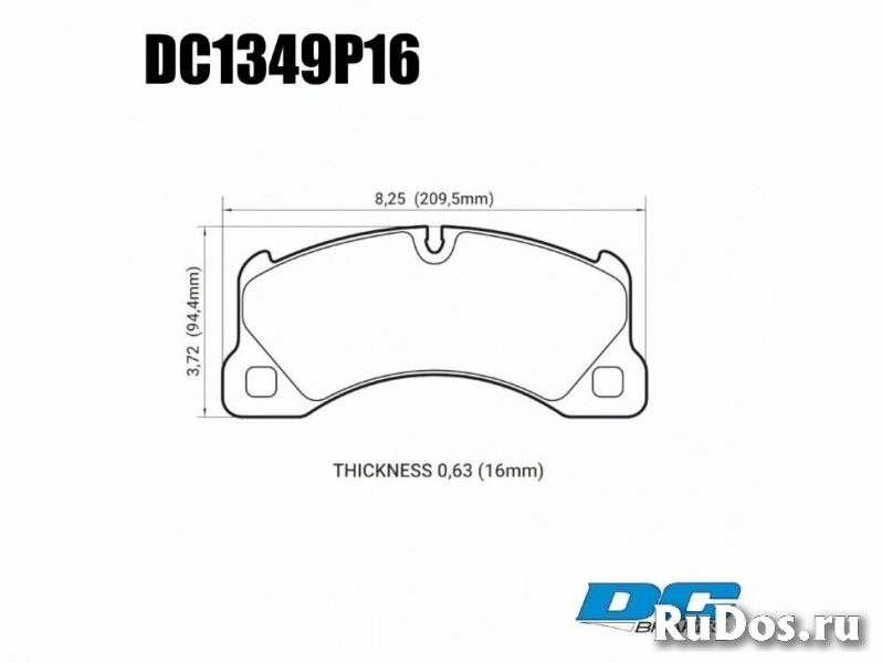 Колодки тормозные DC1349P16 DC brakes STR.S+, перед PORSCHE CAYENNE 9PA; PANAMERA 970; TOUAREG 7LA фото