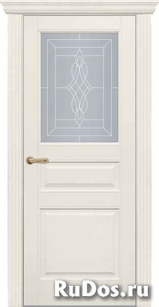 Дверь Фрамир SAVONA 3 ПО Цвет:Антично-белый Остекление:Прозрачное фото
