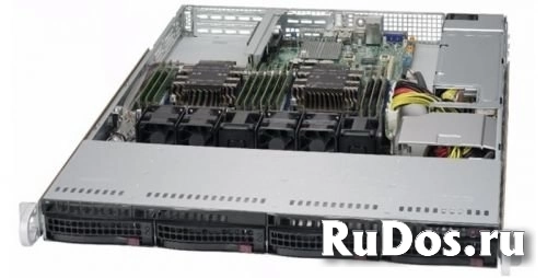 Серверная платформа 1U Supermicro SYS-6019P-WT (2x3647, C621, 12xDDR4, 4x3.5quot; HS, 2xGE, 600W,Rail) фото