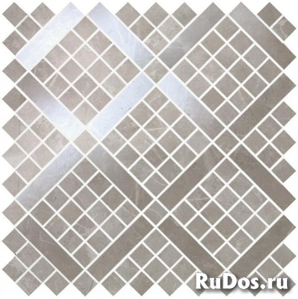 Плитка Atlas Concorde Marvel Pro Marvel Grey Fleury Diagonal Mosaic 9MVD 30,5x30,5 фото