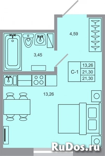 Продам 1 комнатную квартиру 21 м2 фото