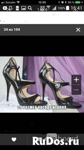Босоножки туфли casadei италия 39 размер черные лак кожа платформ изображение 10