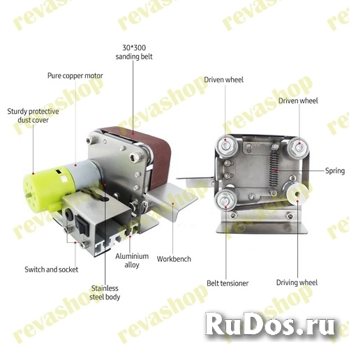 Ленточный гриндер мини шлифовальный станок Шлифовальный ленточный фотка