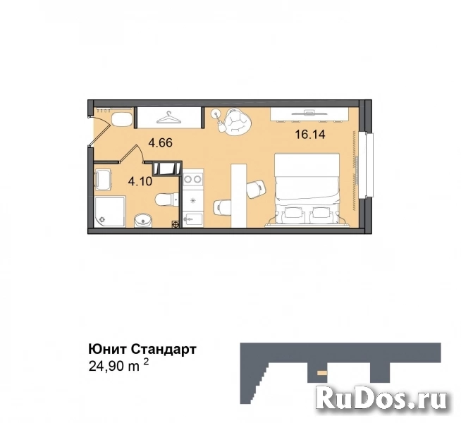 Продам 1 комнатную квартиру 24 м2 фото