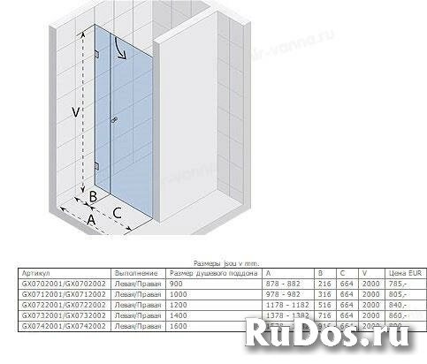 Душевая дверь Riho Scandic M102 100x200 L фото