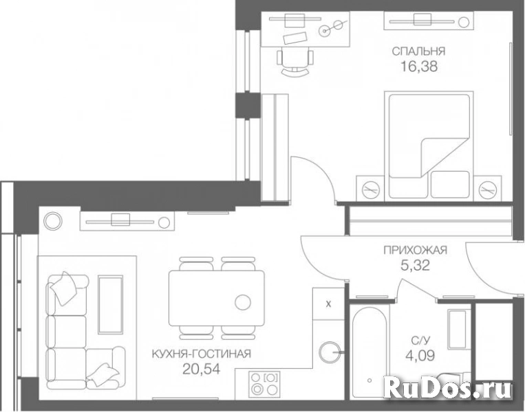 Продам 2 комнатную квартиру 46 м2 фото