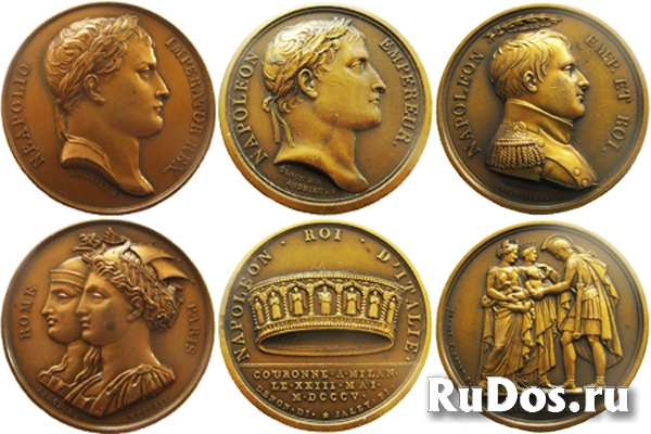 Настольные медали памяти Наполеона фото