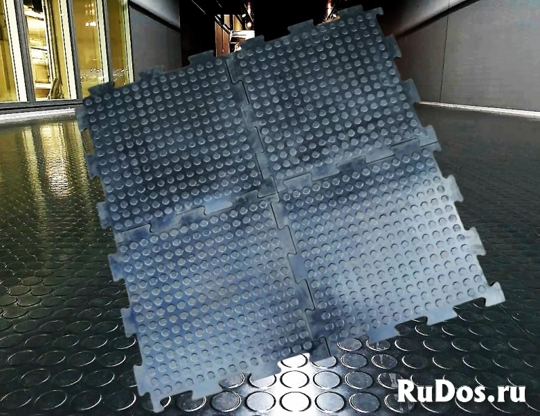 Модульное армированное напольное покрытие для гаража из резины изображение 5