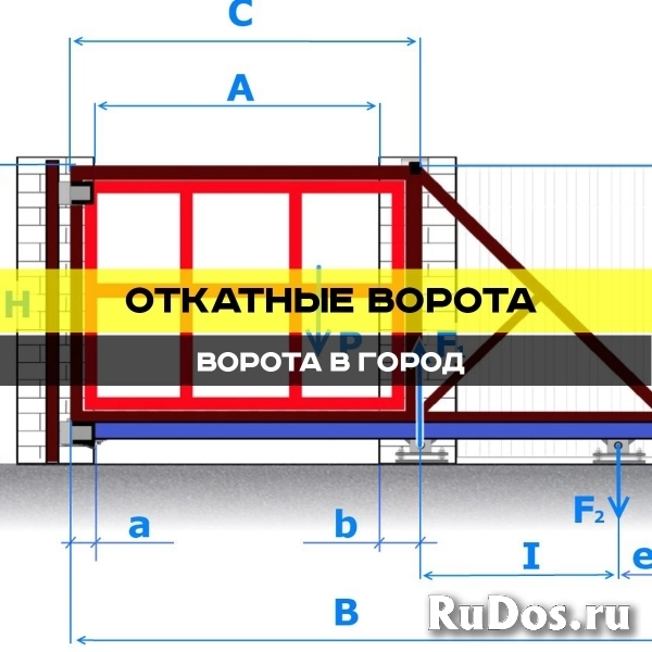 Откатные ворота Алютех изображение 10