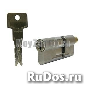 Цилиндровый механизм EVVA 3KS (72)36/36 ключ/вертушка, никель фото