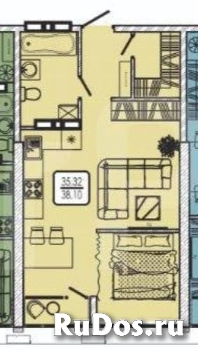 Продам 1 комнатную квартиру 40 м2 изображение 3