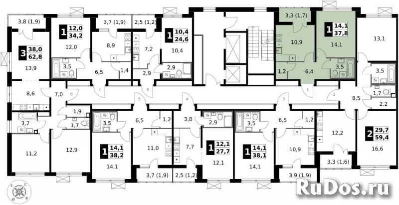 Продам 1 комнатную квартиру 37.8 м2 изображение 4