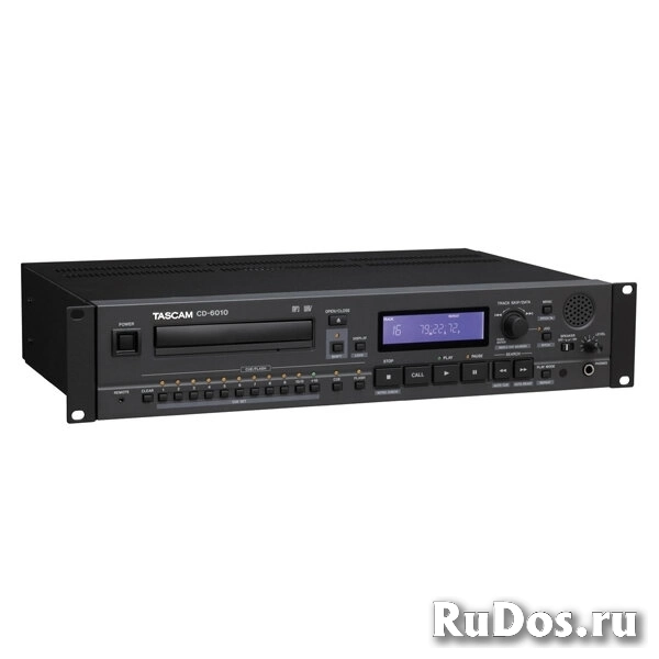 Tascam CD-6010 CD/MP3 плеер, профессионалный привод, ускоренная загр.и выгрузка, кнопки мгновенного старта, аудио монитор, XLR/RCA, pitch 16%, 2U фото