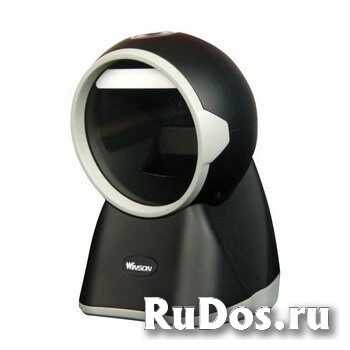 Сканер штрих-кода Winson WAI-6000-USB, 2D, стационарный, настольный, черный, USB, ЕГАИС, обязательная маркировка фото