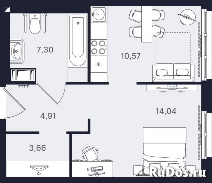 Продам 1 комнатную квартиру 40 м2 фото