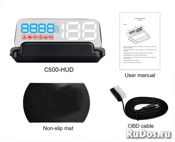 Проектор на лобовое стекло HUD Displey OBD2 C500 фотка