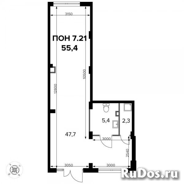 Продам коммерческую недвижимость 55.3 м2 изображение 3