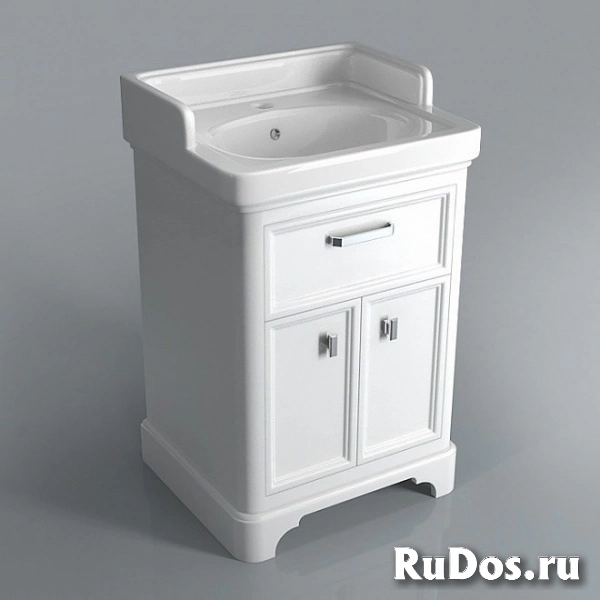 KERAMA MARAZZI PO.60.1\WHT Тумба POMPEI под умывальник напольная 60 см, 1 ящик, 2 дверцы белый фото