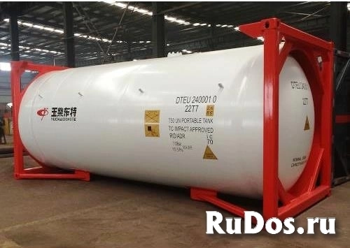 Танк-контейнер T50 объём 24500 л., для перевозки безводного сжиженного аммиака, новый. фотка
