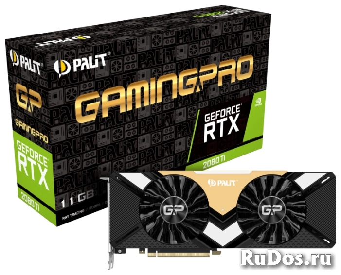 Видеокарта Palit GeForce RTX 2080 Ti 1350MHz PCI-E 3.0 11264MB 14000MHz 352 bit 3xDisplayPort HDMI HDCP GamingPro фото