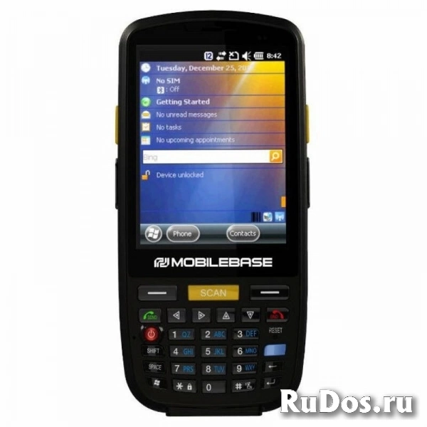 Терминал сбора данных MobileBase DS3 35 007, 3.5in, 2D imager, 3G, Wifi b/g/n, BT, WinEH 6.5, 512Mb RAM/1Gb ROM, Numeric, IP65, АКБ 5200 mAh, подставка фото