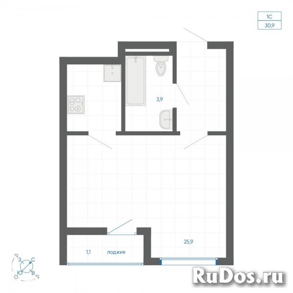 Продам 1 комнатную квартиру 30 м2 фото
