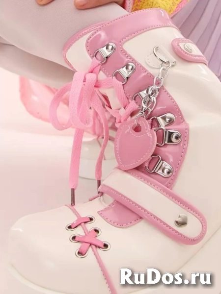 Массивные ботинки на высокой платформе y2k изображение 7