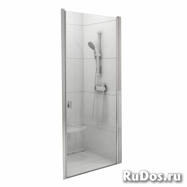 Душевая дверь в нишу Ravak CSD1-80 Transparent, профиль блестящий фото