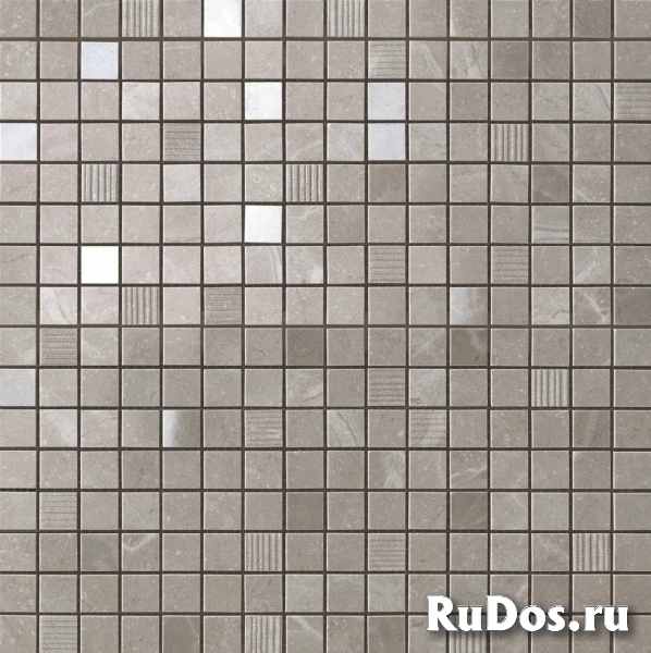 Декор Atlas Concorde Marvel Pro ADQG Marvel Grey Fleury Mosaico Lapp. 30x30 фото