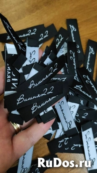 Жаккардовые лейблы/бирки/этикетки для одежды на заказ из Турции изображение 6