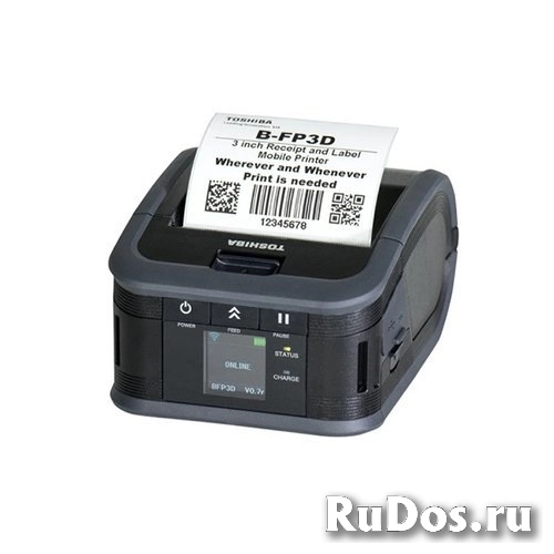 Мобильный принтер этикеток Toshiba B-FP3D, DT, 203 dpi, USB, WiFi, NFC 18221168866 фото