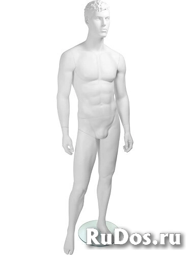 Манекен мужской белый скульптурный Tom Pose 04 фото