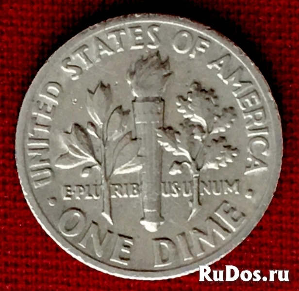 Монета США 1 дайм (10 центов, 1 dime) 1971 года фото