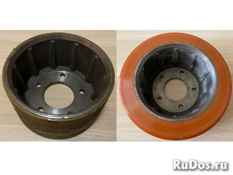 Восстановление полиуретанового покрытия колес и роликов для склада фотка