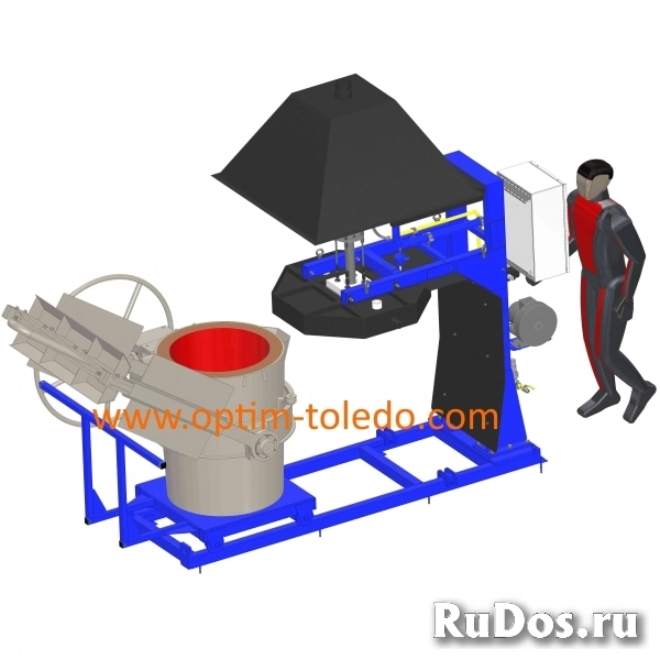 Стенд газовый для прокалки литейных ковшей фото