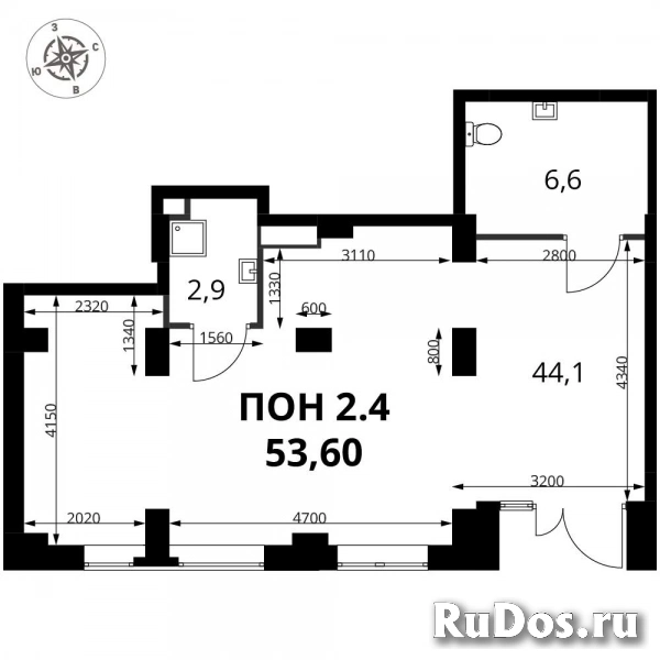 Продам коммерческую недвижимость 53 м2 изображение 3