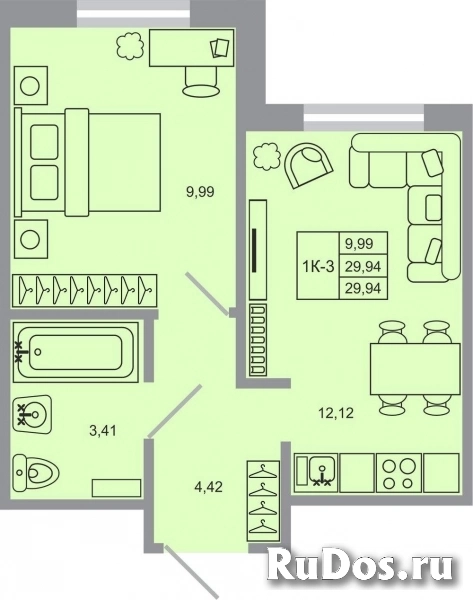 Продам 1 комнатную квартиру 29 м2 фото