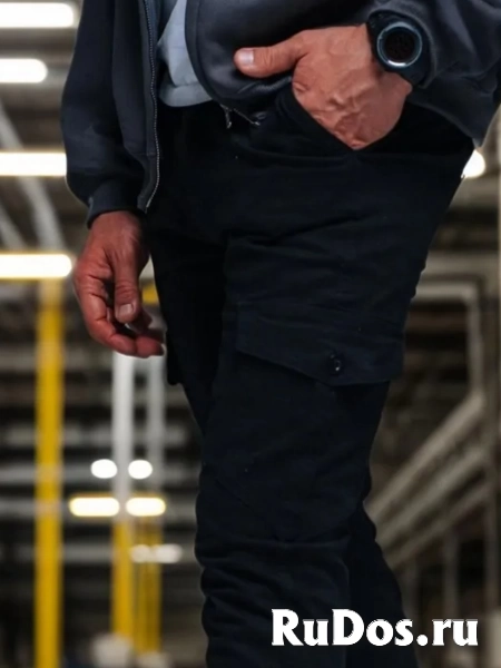 Брюки джоггеры на резинке с карманами MRBRAKER фото