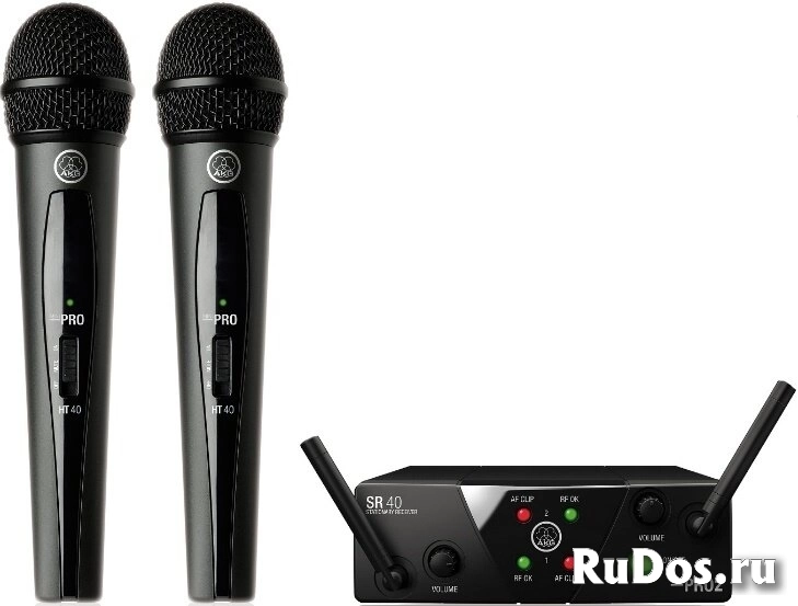 AKG WMS40 Mini2 Vocal Set BD US25A/C (537.500539.300) вокальная радиосистема с 2-мя ручными передатчиками фото