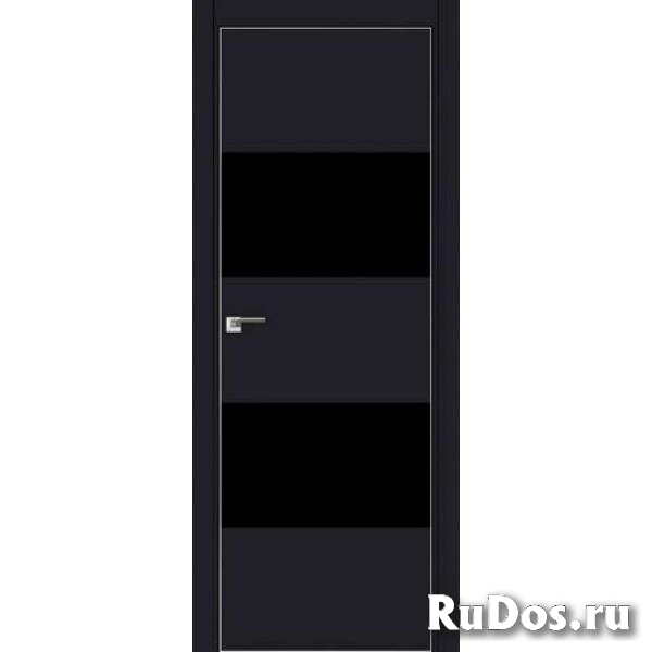ProfilDoors 10E Черный матовый кромка матовая ПО Черный лак, размер полотна 800х2000мм фото