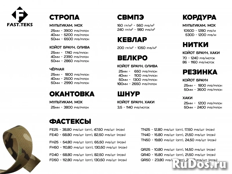 Стропа. 25/40/50 мм. Ивановская крепкая! изображение 10