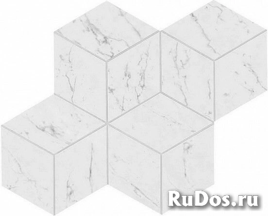 Керамогранит Atlas Concorde (Атлас Конкорд Италия) Marvel Carrara Pure Mosaico Esag. Lapp. 30х35 Marvel Stone Wall AS2J фото